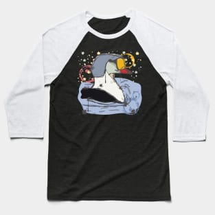 King Eider duck watercolor sketch Baseball T-Shirt